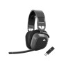 Corsair HS80 MAX Wireless Multiplatform Gaming Headset with Bluetooth - Dolby Atmos - Broadcast Quality Microphone - iCUE Compatible - PC, Mac, PS5, PS4, Mobile - Steel Gray, One Size