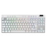 Logitech G PRO X TKL LIGHTSPEED Wireless Gaming Keyboard, Ultra-Portable Tenkeyless Design, LIGHTSYNC RGB, PBT keycaps, Tactile Switches (GX Brown) - White