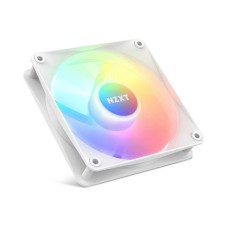NZXT F140 RGB Core 140mm Hub-Mounted RGB Fan, Sublime RGB Lighting, Up to 1500 RPM Speed, 90.79 CFM, Fluid Dynamic Bearing, 8 LEDs, Superior Heat Dissipation, Single Pack, White | RF-C14SF-W1