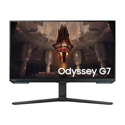 SAMSUNG 32'' Odyssey G7 BG702, 4K UHD Gaming Monitor with Smart TV Experience, 144hz Refresh Rate & 1ms Response Time, Gaming Hub, G-Sync Compatible - LS32BG702EMXUE