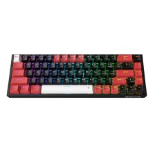 Redragon K631RGB Wired/Wireless Castor Pro Mech Gaming Keyboard, 68 Keys, 2.4G+Bluetooth+Wired Triple Mode Connect, Detachable Type-C to USB, Anti-Ghosting, HUANO Red Switch, Black | K631RGB-PRO-BRW