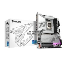 GIGABYTE Z790 AORUS ELITE AX ICE LGA 1700 Intel Z790 X ATX Motherboard with DDR5, 4* M.2, PCIe 5.0, USB 3.2 Type-C, Wi-Fi 6E, 2.5GbE LAN, Q-Flash Plus, EZ-Latch Plus