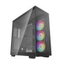 Deepcool CH780 Black Full Tower ATX+ PC Case, Panoramic Tempered Glass, Vertical Mount & Gen 4 Riser Cable, Up to 420mm AIO, Trinity 140mm ARGB Fans, Type-C, 4x USB 3.0, Black | R-CH780-BKADE41-G-1