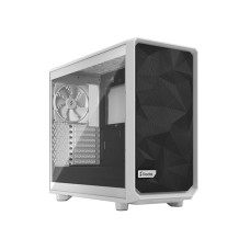 Fractal Design Meshify 2 Lite E-ATX Mid Tower Case, 7 Expansion Slots, 120/140mm Fan Size, 3.5"/2.5" Drive, 360mm Radiator Support, Tempered Glass Side Panel, White TG Light Tint | FD-C-MEL2A-04