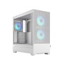 Fractal Design Pop Air RGB White TG ATX High-Airflow Clear Tempered Glass Window Mid Tower Computer Case - FD-C-POR1A-01