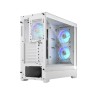 Fractal Design Pop Air RGB White TG ATX High-Airflow Clear Tempered Glass Window Mid Tower Computer Case - FD-C-POR1A-01