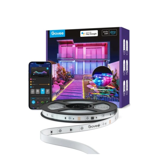 Govee H6172 Outdoor 10m | LED Strip | Wi-Fi, Bluetooth, RGBIC, IP65