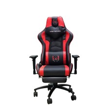 Mastermind Gaming Chair – M5 – Red/black - with footrest