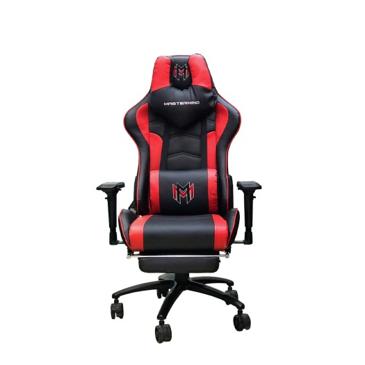 Mastermind Gaming Chair – M5 – Red/black - with footrest