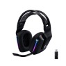 Logitech G733 Lightspeed Wireless Gaming Headset with Suspension Headband, LIGHTSYNC RGB, Blue VO!CE mic Technology and PRO-G Audio Drivers - Black