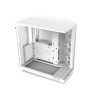 NZXT H6 Flow | Compact Dual-Chamber Mid-Tower Airflow Case | Panoramic Glass Panels | High-Performance Airflow Panels | Includes 3 x 120mm Fans | Cable Management | White - CC-H61FW-01