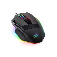 Redragon M801 PC Gaming Mouse LED RGB Backlit MMO 9 Programmable Buttons Mouse with Macro Recording Side Buttons Rapid Fire Button for Windows Computer Gamer ( Black)