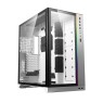 LIAN LI O11 Dynamic XL ROG Certificated - White Color - Tempered Glass on the Front, and Left Side - E-ATX, ATX Full Tower Gaming Computer Case 