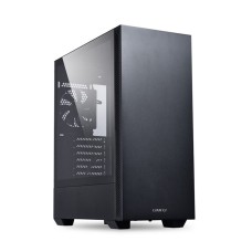 Lian Li Lancool 205 Mid-Tower Chassis ATX Computer Case, Tempered Glass Side Panel, 2x120mm Pre-Installed Fan - Black I G99.OE743X.10