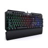 Redragon K555 INDRAH Mechanical Gaming Keyboard with Blue Switches, Macro Recording, Wrist Rest, Full Size, for Windows PC Gamer RGB LED Backlit - K555RGB-1