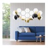 32 Pieces Removable Acrylic Mirror Setting Hexagon Wall Sticker Decal Honeycomb Mirror for Home Living Room Bedroom Decor (15 x 13.3 x 7.5 cm)