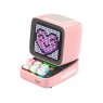 Divoom Ditoo-Pro Retro Pixel Art Game Bluetooth Speaker with 16X16 LED App Controlled Front Screen (Pink)