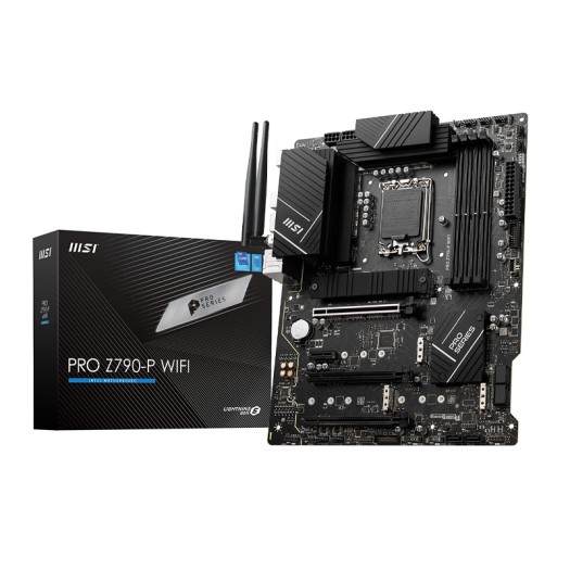 MSI PRO Z790-P WiFi ProSeries Motherboard (Supports 12th/13th Gen Intel Processors, LGA 1700, DDR5, PCIe 5.0, M.2, 2.5Gbps LAN, USB 3.2 Gen2, Wi-Fi 6E, ATX)