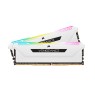 Corsair Vengeance RGB Pro SL 32GB (2x16GB) DDR4 3600 (PC4-28800) C18 1.35V Desktop Memory - White (CMH32GX4M2D3600C18W)