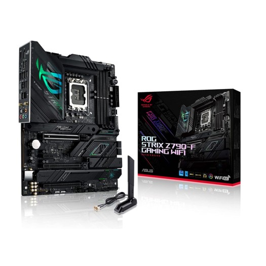 ASUS ROG Strix Z790-F Gaming WiFi 6E LGA 1700(Intel® 13th&12th Gen) ATX Gaming Motherboard(16 + 1 Power Stages,DDR5,Four M.2 Slots, PCIe® 5.0,WiFi 6E,USB 3.2 Gen 2x2 Type-C® with PD 3.0 up to 30W)