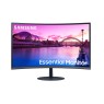 SAMSUNG 32" Curved Monitor with 1000R Curvature, Bezeless Design, FullHD (1920 x 1080), VA, 75 Hz Display, 4(GTG) Response Time, AMD FreeSync, Game Mode, 2x HDMI 1.4 / 1x DisplayPort 1.2, Black | LS32C390EAMXUE