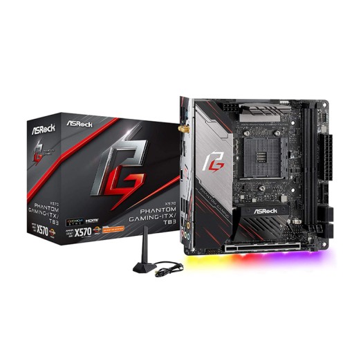 ASRock X570 Phantom Gaming-ITX/TB3 Mini ITX Thunderbolt 3 AMD Motherboard Model X570 Phantom GAM ITX