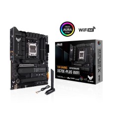 ASUS TUF GAMING X670E-PLUS WIFI 6E Socket AM5 (LGA 1718) Ryzen 7000 ATX Gaming Motherboard (16 Power Stages, PCIe 5.0, DDR5 Memory, Four M.2 Slots, WiFi 6E and 2.5 Gb Ethernet, USB 4 Header, Two-Way AI Noise Cancelation, Aura RGB Lighting)