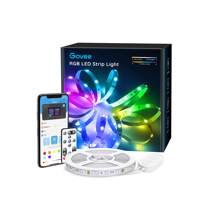 Govee LED Strip Lights Bluetooth App Control and Remote 32.8 ft