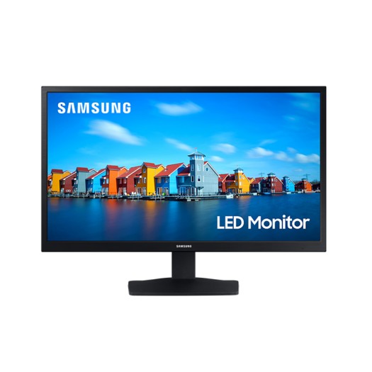 Samsung 19'' Flat Monitor, Resolution (1366 x 768), 60Hz Refresh Rate, 5 GTG Response Time, Wide Viewing Angle, 16:9 Aspect Ratio, Max 16.7M Color Support, Black | LS19A330NHMXUE