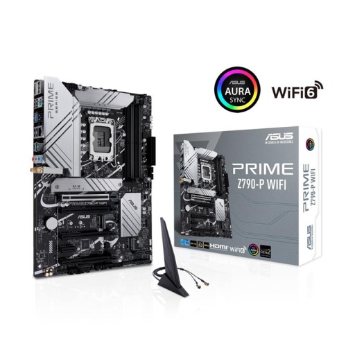 ASUS Prime Z790-P WiFi LGA 1700 (Intel 13th&12th Gen) ATX Motherboard (PCIe 5.0, DDR5, 14+1 Power Stages, 3x M.2, WiFi 6, Bluetooth v5.2, 2.5Gb LAN, Front Panel USB 3.2 Gen 2 Type-C, Thunderbolt 4 (USB4) Support, Arua Sync)