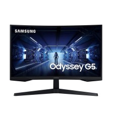 Samsung 27-Inch G5 Odyssey Gaming Monitor with 1000R Curved Screen,QHD,144Hz,1ms, VA, FreeSync Premium,Black - LC27G55TQBMXUE