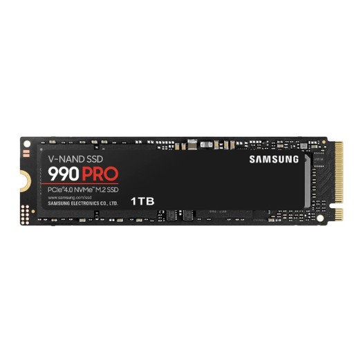 SAMSUNG 990 PRO SSD 1TB PCIe 4.0 M.2 Internal Solid State Drive, Fastest Speed for Gaming, Heat Control, Direct Storage and Memory Expansion for Video Editing, Heavy Graphics, MZ-V9P1T0B/AM