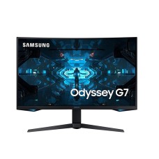 SAMSUNG Odyssey G7- 27 inch 1000R Curved Gaming Monitor 1440p QHD 240Hz 1ms G sync QLED HDR600 - LC27G75TQSMXUE