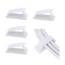 10 pcs Self Adhesive Cable Management Clips F50 (Large) , Cable Organizers Wire Management Multipurpose Wire Clip Clamps for TV Computer Laptop Ethernet Cable Desk Home Office - white