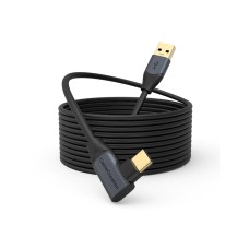USB Type C (angle plug) to USB 3.1 AM Cable, GEN1 - VR Link Cable for Oculus Quest - 5M
