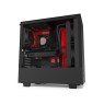 NZXT H510i - Compact ATX Mid-Tower PC Gaming Case - Front I/O USB Type-C Port - Vertical GPU Mount - Tempered Glass Side Panel - Integrated RGB Lighting- Water-Cooling Ready - Black/Red