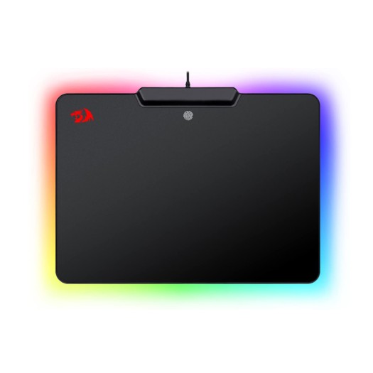 Redragon P009 RGB Gaming Mouse Pad with RGB LED Lights, Wired, Non-Slip Rubber and Low Friction Surface for MMO Computer and Windows PC, RGB Wired