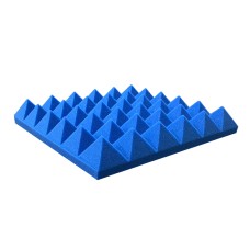 Mastermind Pyramid Acoustic Studio Foam- Soundproofing – Blue Color – Pyramid Style Panels