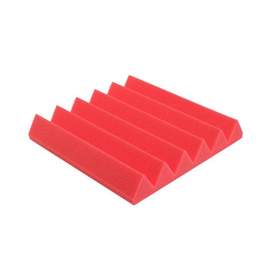 Mastermind Wedge Acoustic Studio Foam- Soundproofing – Red Color – Wedge Style Panels