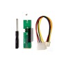 MintCell M.2 M (M2) Key NGFF to PCI-E (PCIE) 4X Adapter with 4 Pin MOLEX Power Cable v1.0