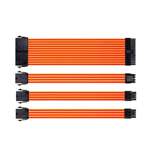 Mastermind Power Supply Sleeved Cables – Orange