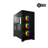 Corsair iCUE 4000X RGB CC-9011204-WW Black Steel / Plastic / Tempered Glass ATX Mid Tower Computer Case