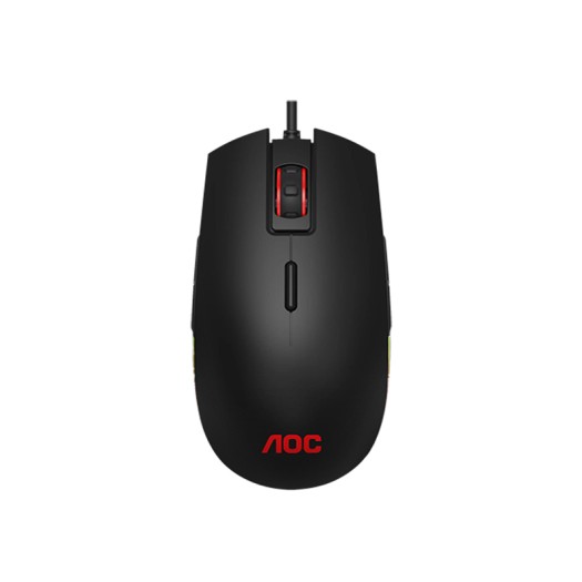 AOC GM500 Gaming Mice, 8 Button, 5000 DPI, RGB – Black | GM500