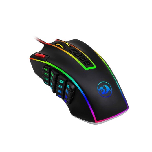 Redragon M990 Legend 24000 DPI High-Precision Programmable Laser Gaming Mouse for PC, MMO FPS, 16 Side Buttons (Black)