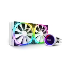 NZXT Kraken X63 RGB 280mm - AIO RGB CPU Liquid Cooler - Rotating Infinity Mirror Design - Powered by CAM V4 - RGB Connector - AER RGB V2 140mm Radiator Fans (2 Included) - White