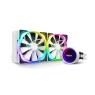 NZXT Kraken X63 RGB 280mm - AIO RGB CPU Liquid Cooler - Rotating Infinity Mirror Design - Powered by CAM V4 - RGB Connector - AER RGB V2 140mm Radiator Fans (2 Included) - White