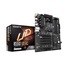 GIGABYTE B550 UD AC (AM4/ AMD/ B550/ ATX/Dual M.2/ SATA 6Gb/s/USB 3.2 Gen 2/ Intel 802.11a/b/g/n/ac/Realtek GbE LAN/PCIe 4.0/ Motherboard)