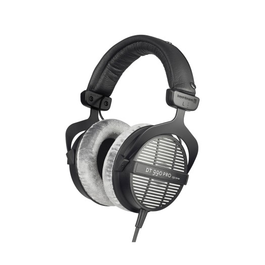 beyerdynamic DT 990 PRO Over-Ear Studio Monitor Headphones - Open-Back Stereo Construction, Wired (80 Ohm, Grey)