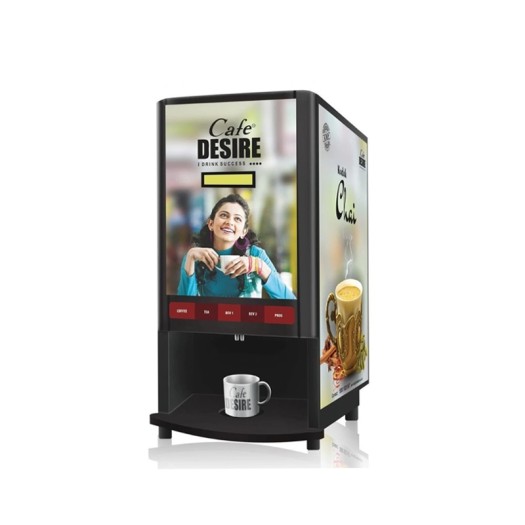 Cafe Desire Double Flavor Karak and Coffee Vending Machine - 2 Flavor