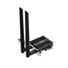 EDUP PCI-E WiFi 6 Network Card AX1800Mbps Bluetooth 5.2 Heat Sink 802.11AX 2.4Ghz/5.8Ghz Wireless PCIe Network Wi-Fi 6 Card PCI Express WiFi Adapters 6dBi Dual Band Antenna for Windows 10 64-bit - EP-9655GS  
